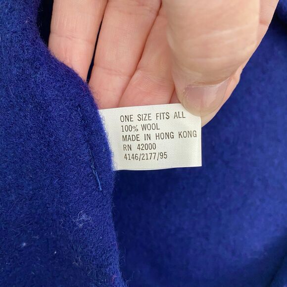 Vintage Beret 100% Wool Bow OSFM - Picture 5 of 7